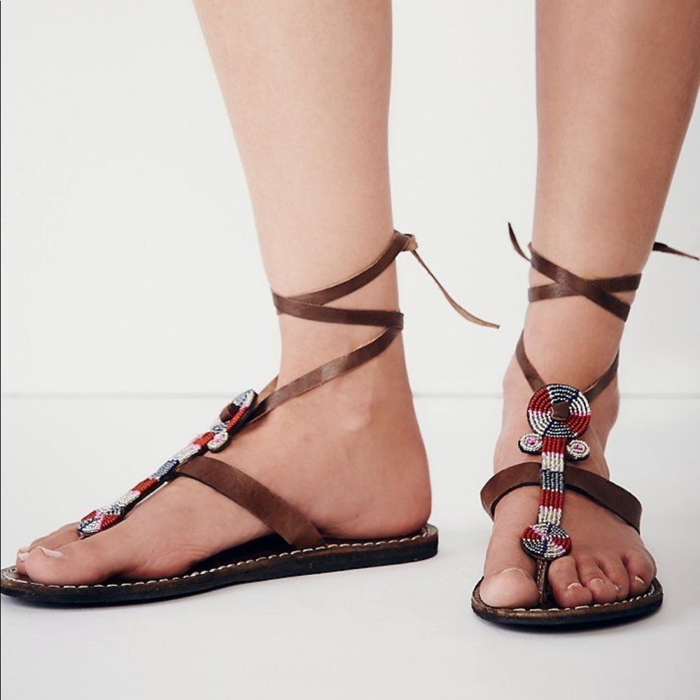 Free people Henley beaded sandal